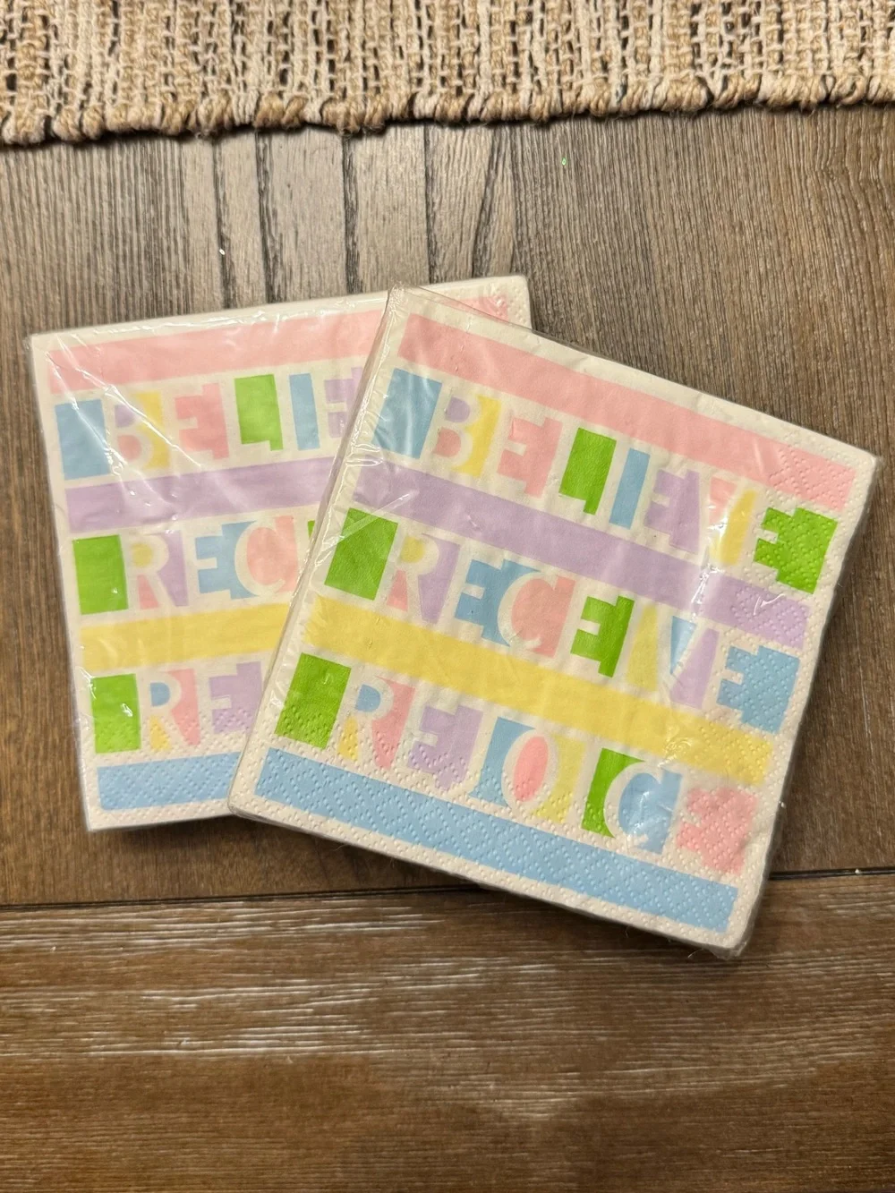 Vintage Pastel Multicolor Party Napkins